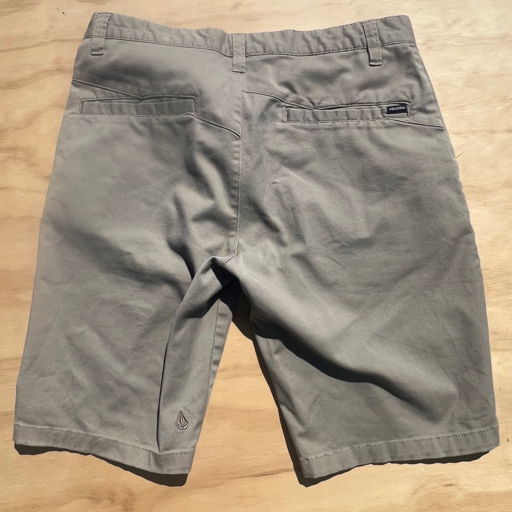 Volcom Frickin Modern Stretch Chino Shorts Mens 31 Grey A09117V3 Walkshorts - Picture 5 of 8